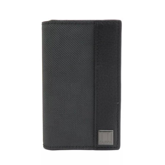 Auth Dunhill Key Case Black Leather/Metal - 55890g - Picture 1 of 12